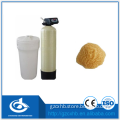 Auto backwashing water softening filter/shower water softener